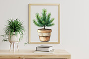Watercolor Winter Cabin Clipart, an Illustration by Libby Wishes (Thumbnail 6 of 7)