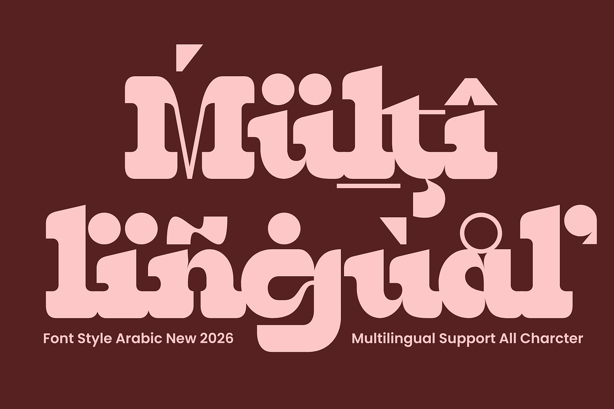 Qebica–Arabic Decorative Slab Serif, a Handwritten Font by MaikoHatta (Photo 7 of 9)