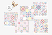 Watercolor Pastel Tile Pattern, a Pattern Graphic by Rachel Art Studio (Thumbnail 6 of 10)