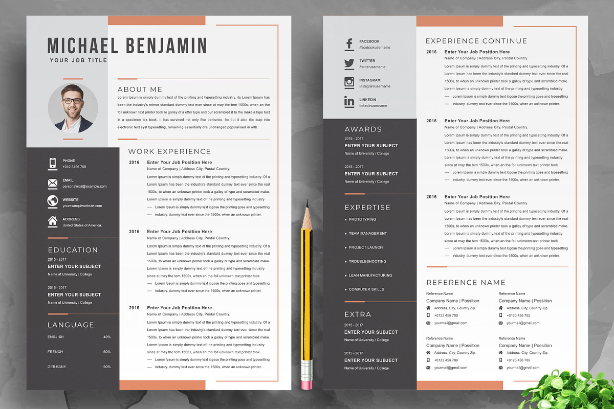 JOB WINNING RESUME - 50 TEMPLATES, a Resume Template by ResumeInventor (Photo 174 of 184)
