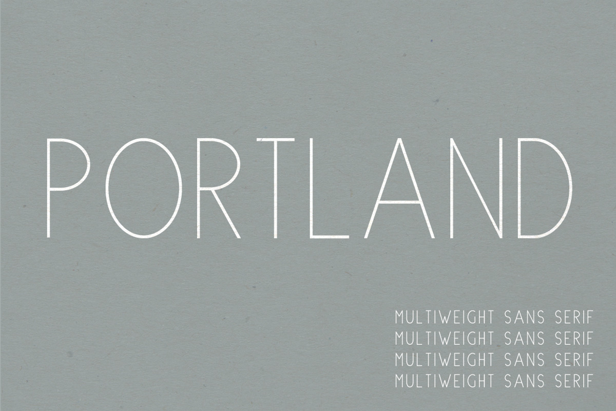 Portland | Multi-Weight Font