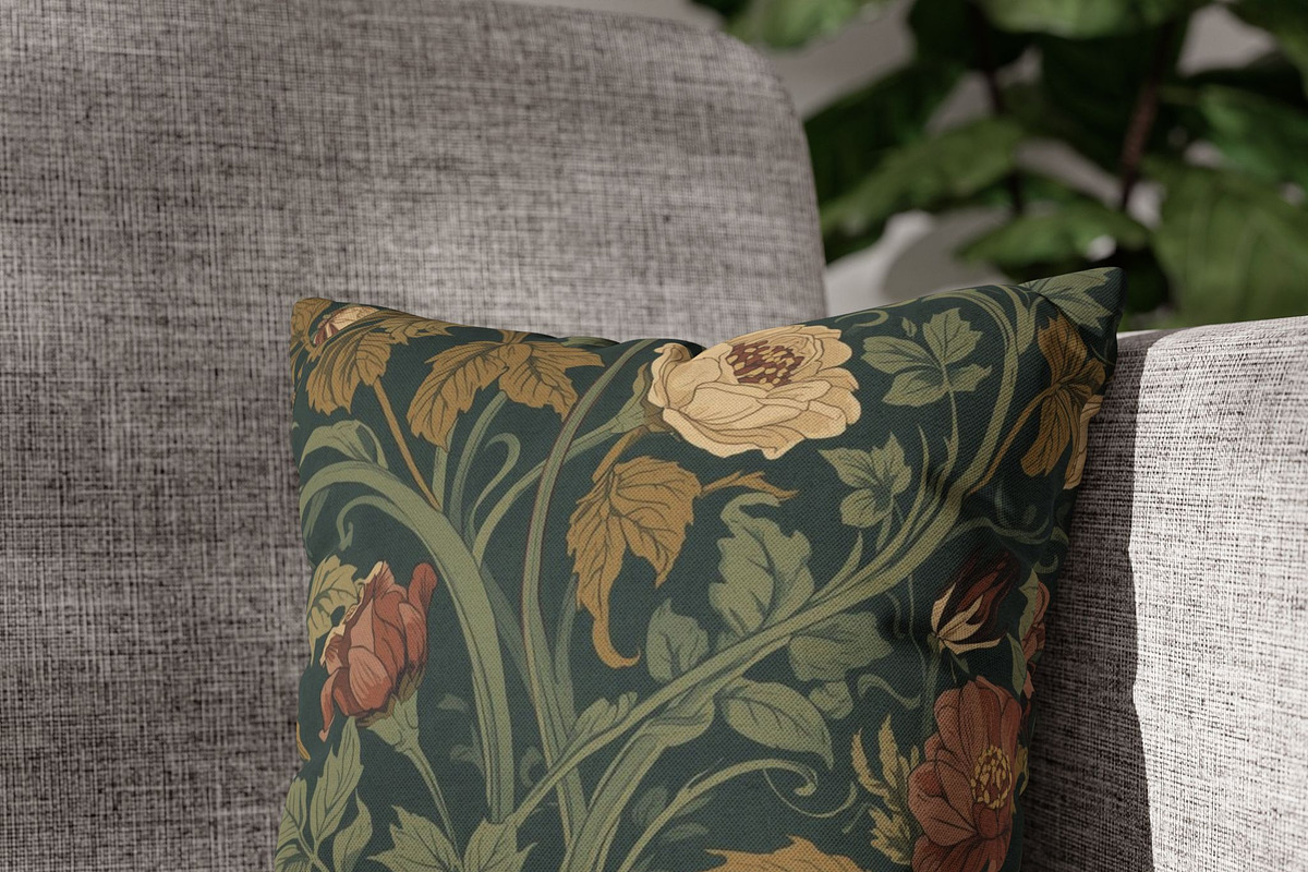 William Morris Inspired Floral Patte, a Pattern Graphic by elfy creative (Photo 3 of 3)