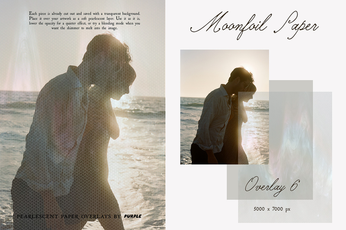 Moonfoil Paper: Pearlescent Overlays, a Texture Graphic by Purple (Photo 11 of 19)