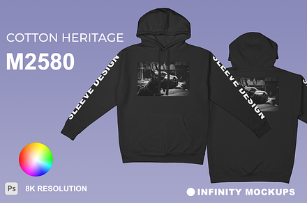 Hoodie Mockup Cotton-Heritage M2580, a Hoody Mockup by Infinity Mockups