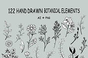 Hand Drawn Botanical Elements, a Decorative Illustration by Pixavics (Thumbnail 9 of 11)