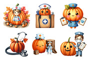 Autumn Nurse Pumpkin Clipart, an Illustration by Daily.Designs (Thumbnail 5 of 5)