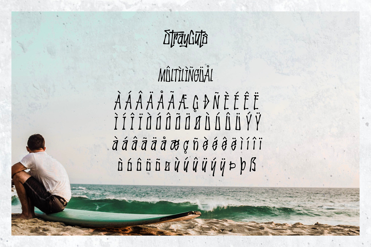 Stray Cuts - Decorative Type, a Font by ikiiko (Photo 7 of 7)