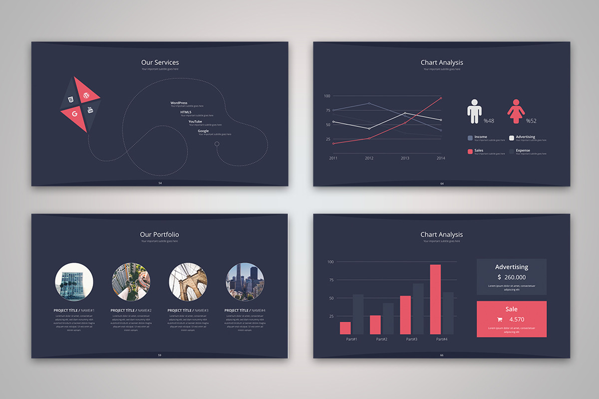 Plain Business Powerpoint Template, a Presentation Template by PreFactory (Photo 4 of 6)