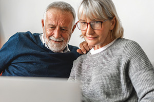 Senior couple family having good tim stock photo containing love and call