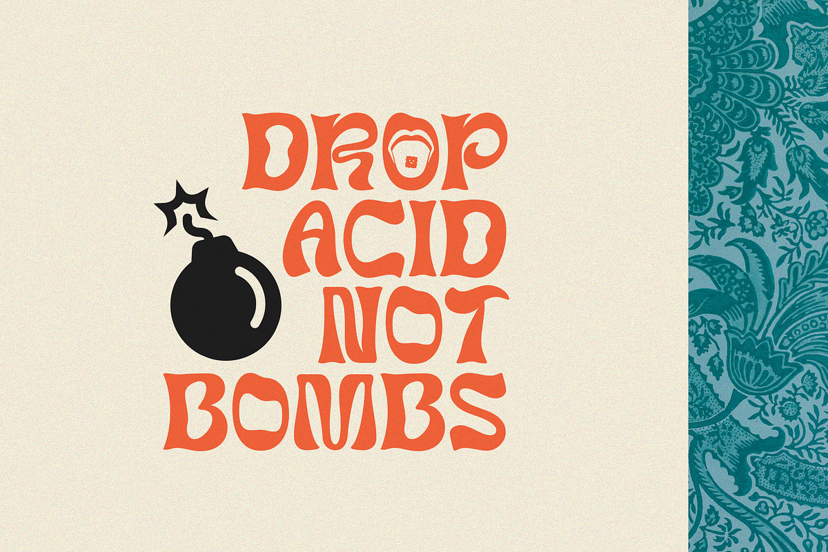 Surreal - 1960s Psychedelic Typeface, a Sans Serif Font by HipFonts (Photo 6 of 8)