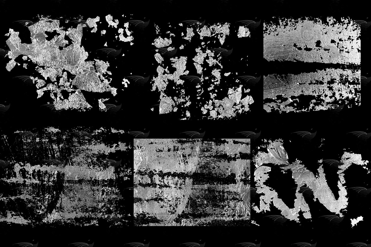 Silver Foil Flake Overlays, a Texture Graphic by Digital Curio