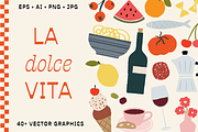 Italian Food Illustrations, a Food Illustration by Gross Illustrations (Thumbnail 1 of 6)