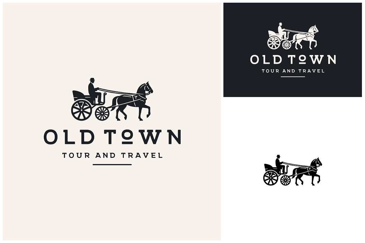 Classic Horse Carriage Cab Cart Logo, a Branding & Logo Template by Enola99d (Photo 1 of 2)