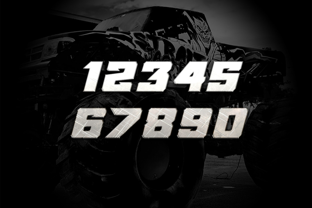 Monster Truck Font, a Font by Alphabet Agency (Photo 4 of 6)