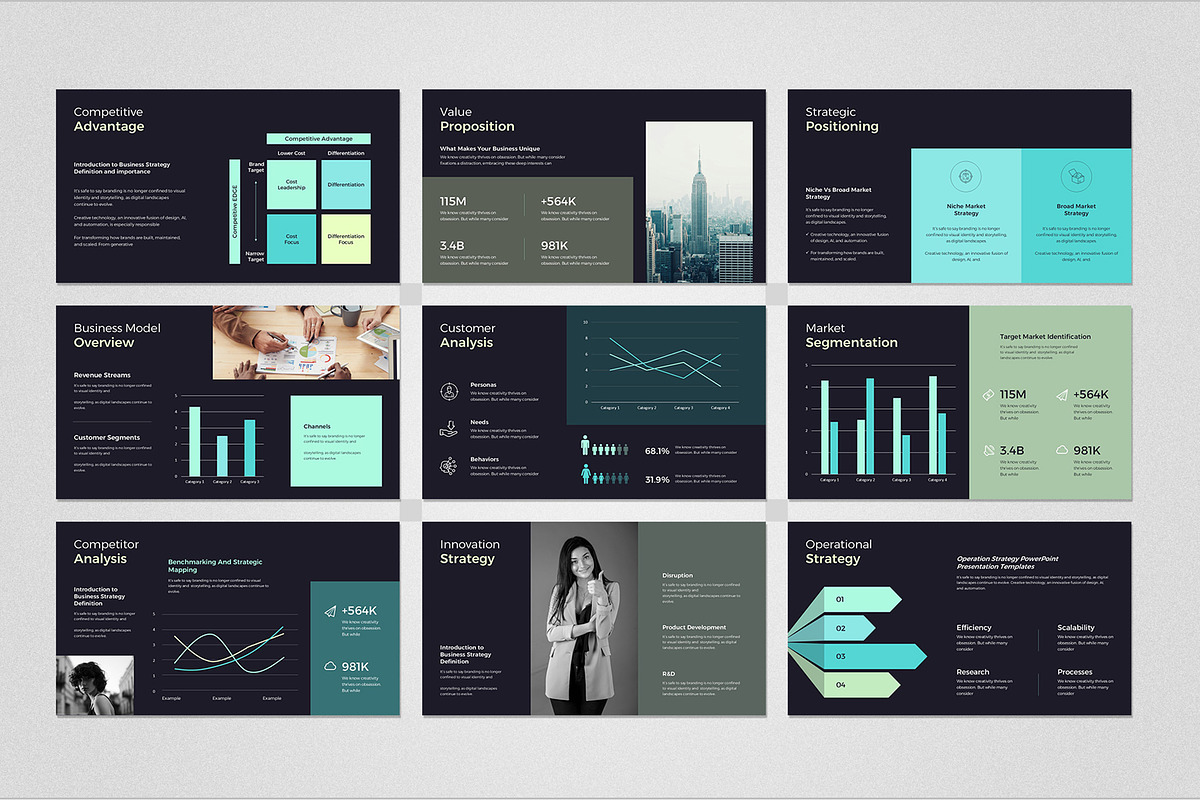 Business Strategy Google Slides, a Presentation Template by Design Vault (Photo 3 of 5)