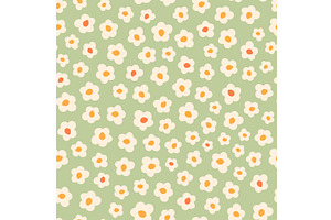 Cute Seamless Pattern With Primitive