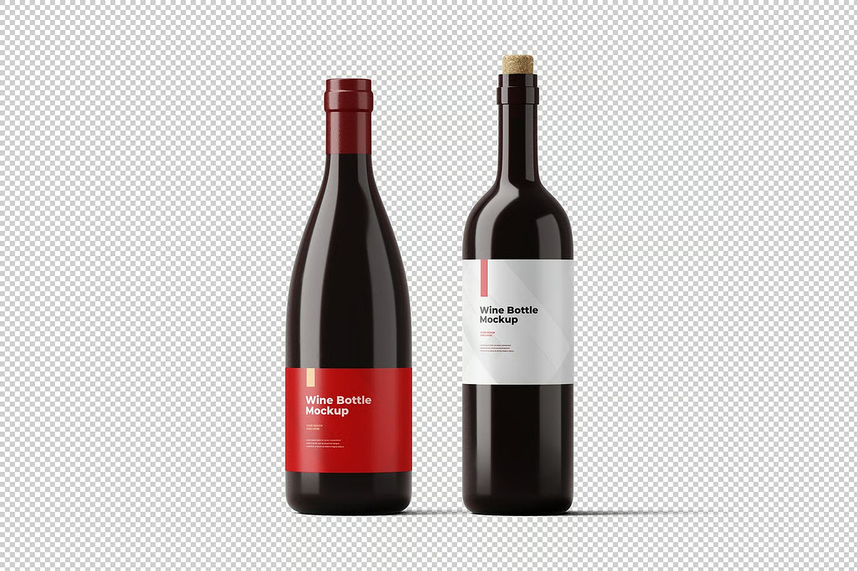 Set Wine Bottles Mockup, a Product Mockup by zpackcreative (Photo 4 of 4)