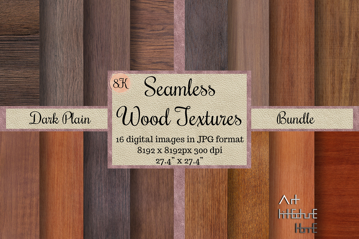 Seamless 16 Dark Plain Wood Textures, a Texture Graphic by Arthitecture Home (Photo 1 of 11)