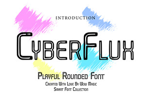 CyberFlux, a Slab Serif Font by Wow Magic