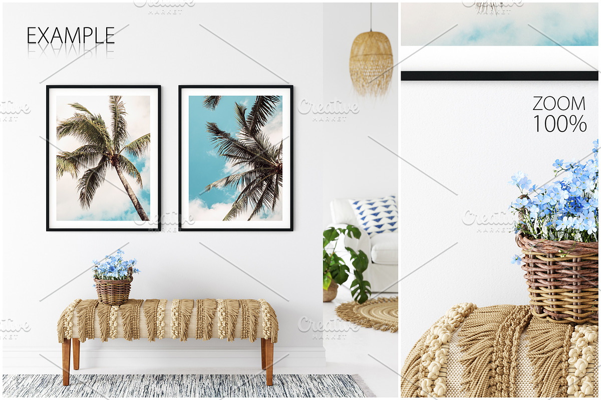 Frames&Walls Coastal Mockups Bundle, a Household Mockup by Yuri-U (Photo 8 of 30)