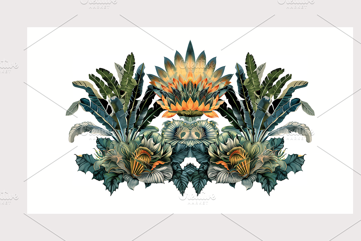 Muji Co · Symmetrical Botanics, a Decorative Illustration by milatovar (Photo 5 of 16)