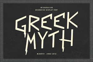Greek Myth Decorative Display Font, a Sans Serif Font by Maulana Creative