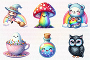 Kawaii Iridescent Pastel Halloween, an Illustration by CreationArt (Thumbnail 4 of 5)