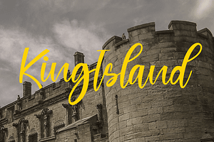 KingIsLand: Unique Handwriting Font