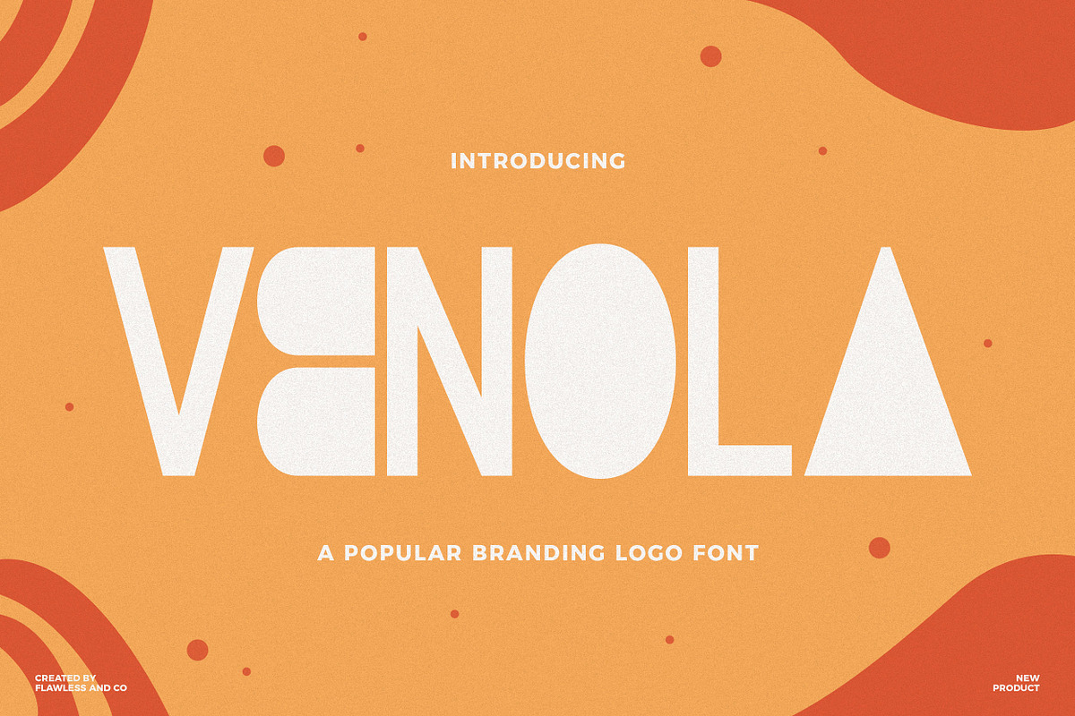 Venola - Branding Logo Font, a Sans Serif Font by Flawless And Co (Photo 1 of 10)