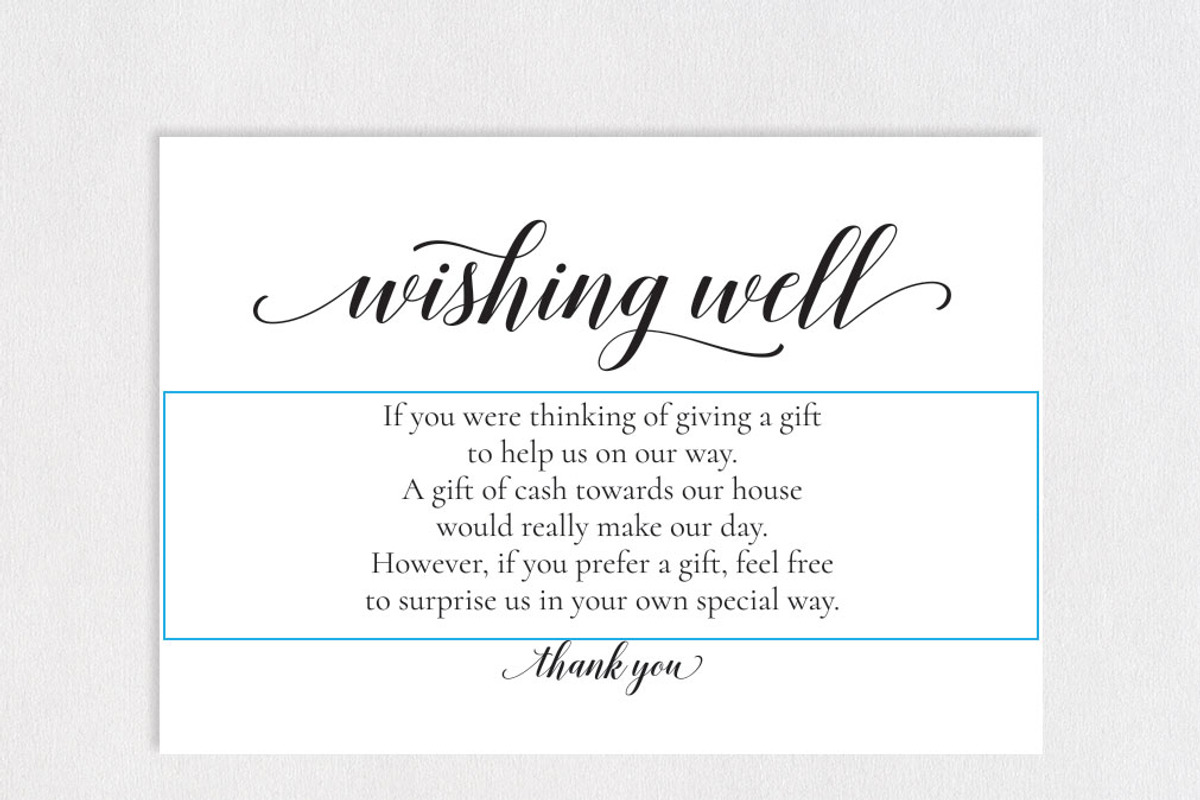 Wishing Well Card Template SHR448, an Invitation Template by Shafura_Wedding (Photo 4 of 5)