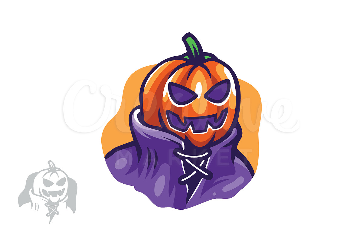 Halloween Pumpkin Hoodie, a Decorative Illustration by nospacestore