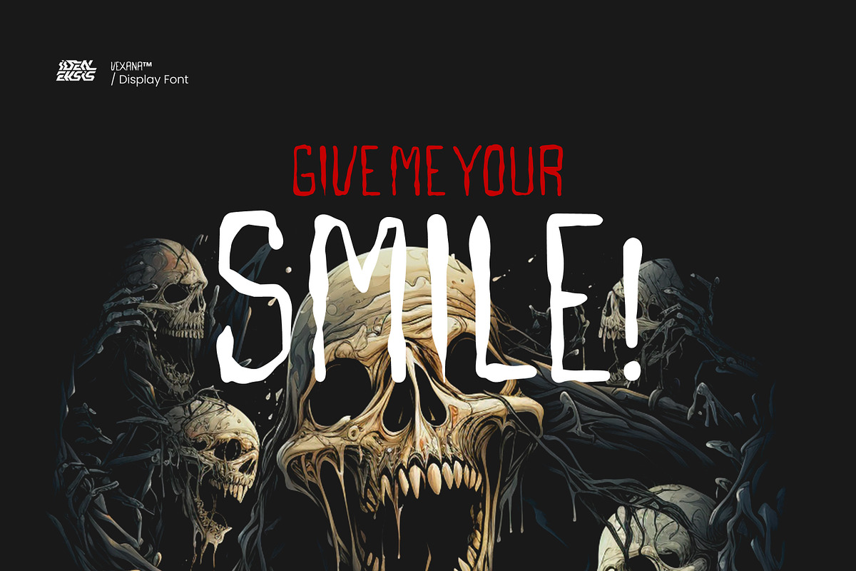 Vexana Ghost - Horror Font, a Handwritten Font by Ideal Eksis (Photo 4 of 7)