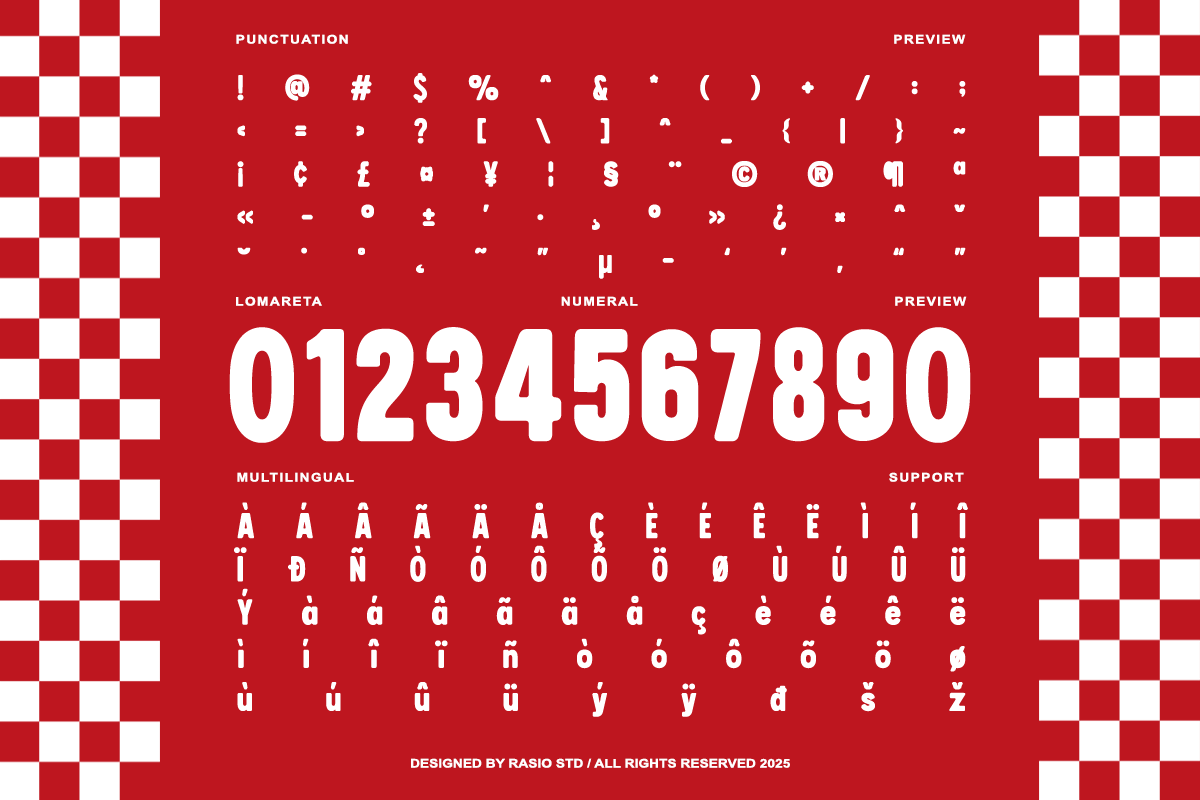 Lomareta Modern Typeface Font, a Sans Serif Font by Rasio Studio (Photo 3 of 8)