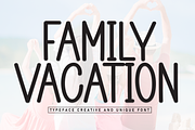 Family Vacation | Script Font, a Script Font by Scratchones (Thumbnail 1 of 8)