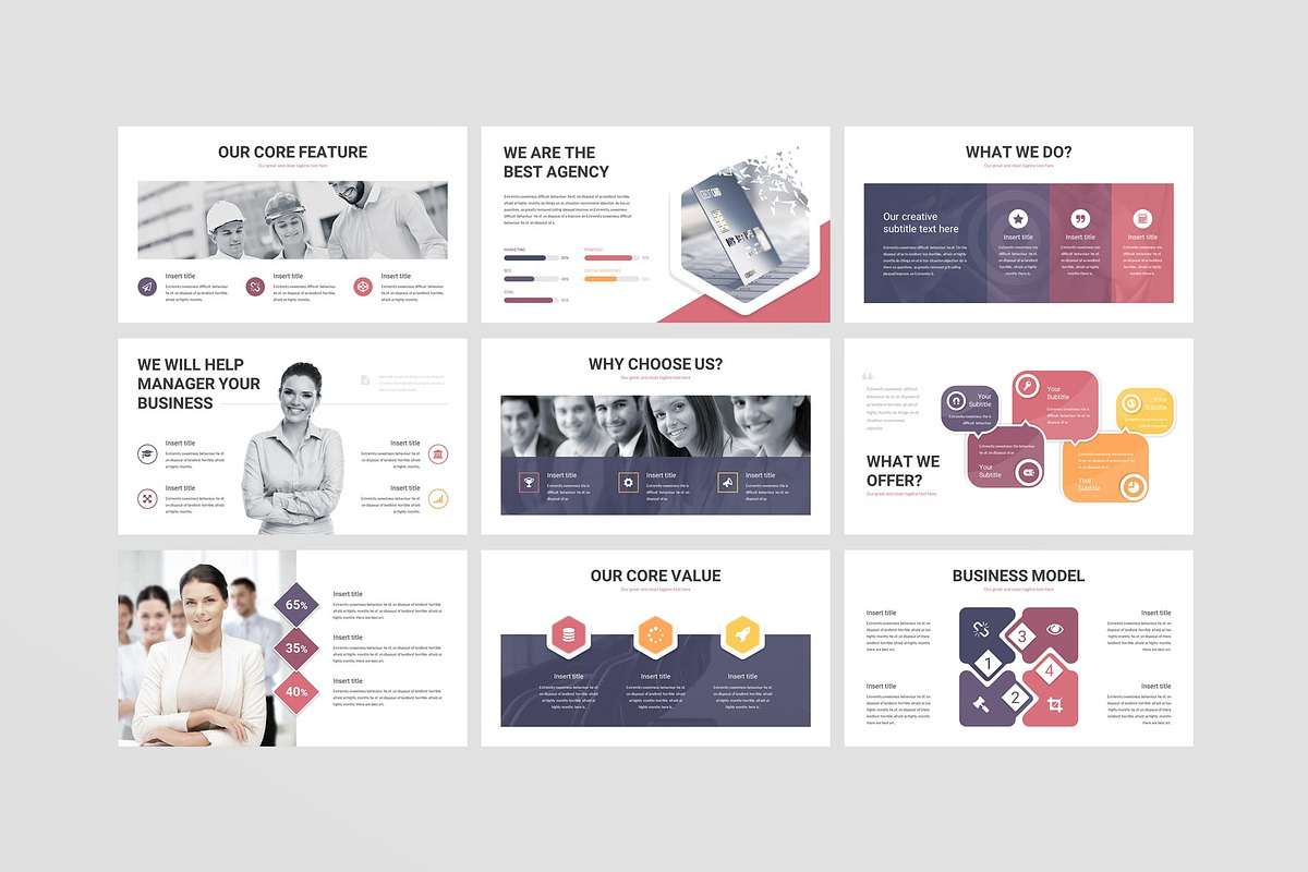 Consulting PowerPoint Presentation, a Presentation Template by E-Type