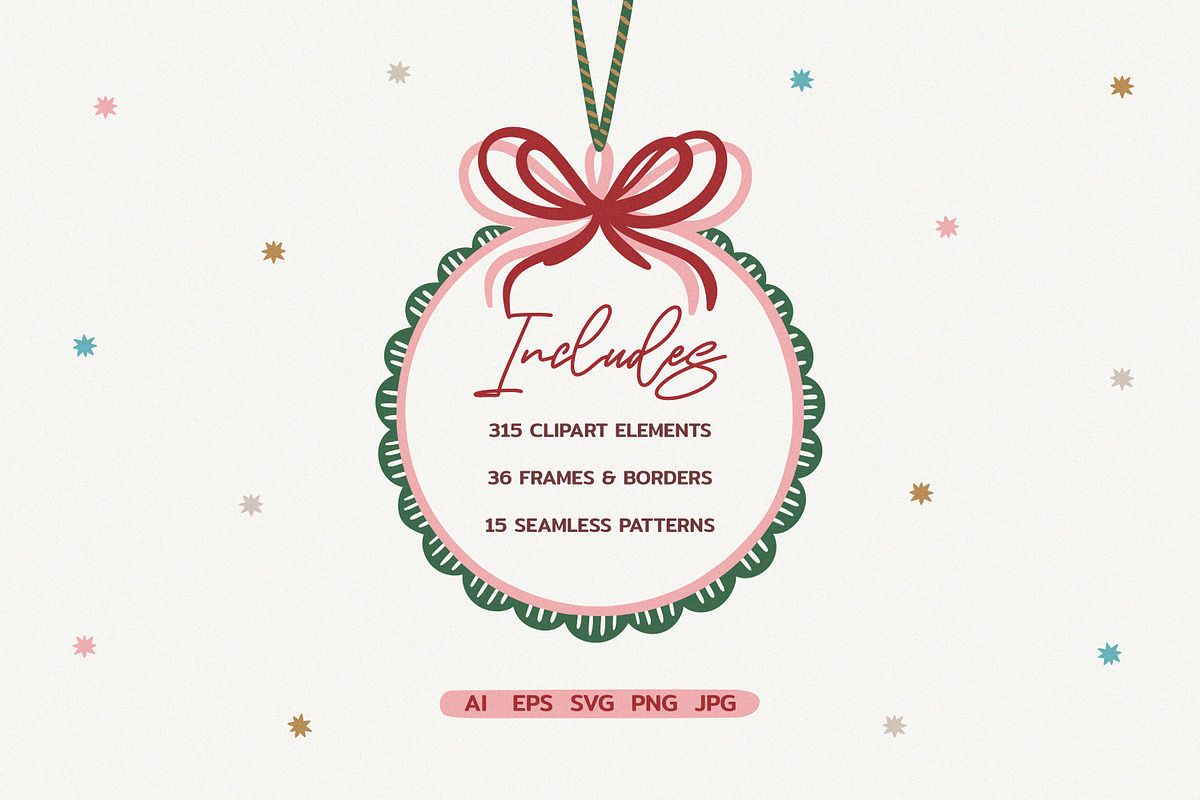 Hand Drawn Christmas Collection, an Object Graphic by Leila Divine (Photo 3 of 22)