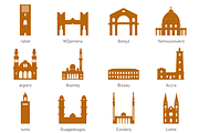 African Capital Landmarks, an Illustration by Jozsef Balazs-Hegedus (Thumbnail 2 of 4)