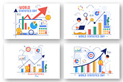 10 World Statistics Day Illustration, a Finance Illustration by denayunebgt (Thumbnail 3 of 4)