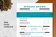 Lawyer Resume Template, a Resume Template by ResumeInventor (Thumbnail 2 of 9)