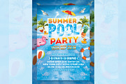 Pool Party Flyer, a Flyer Template by Creative  designer (Thumbnail 1 of 3)