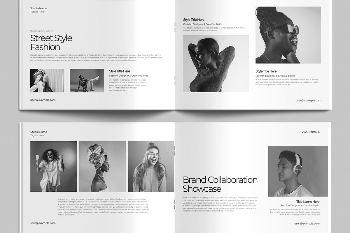 Fashion Portfolio Template, a Brochure Template by MightyDesign (Photo 5 of 9)