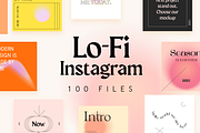 Lo Fi Instagram Templates, a Social Media Template by Bolderaja1 Studio (Thumbnail 1 of 12)