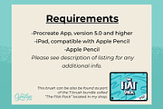 Procreate Brush : Flat Brush, a Brush Add-On by Cynlop Ink (Thumbnail 6 of 6)