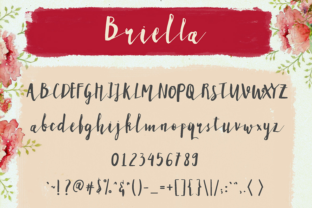 Briella Script preview 5