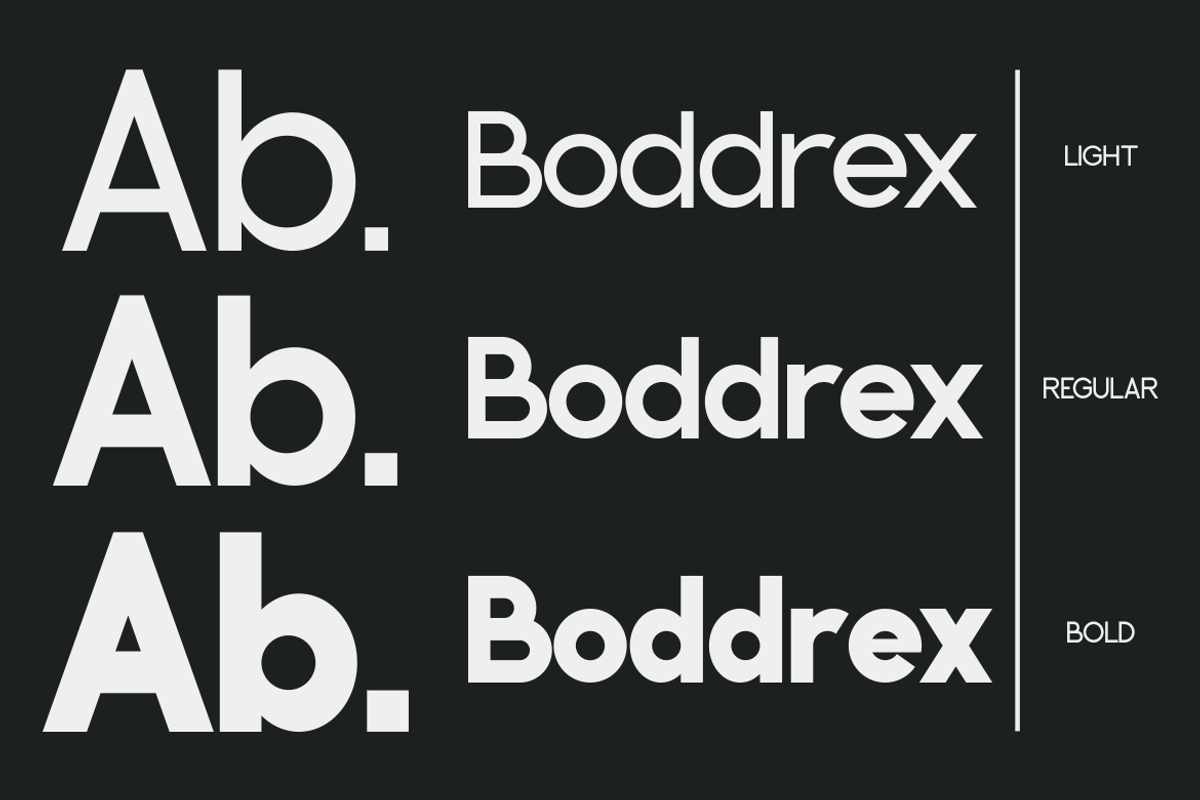 Boddrex - A Modern Sans Serif Font, a Sans Serif Font by Marvadesign (Photo 2 of 6)
