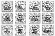Motivational Quote Coloring Pages, a Print Template by Lamia Emad (Thumbnail 3 of 4)