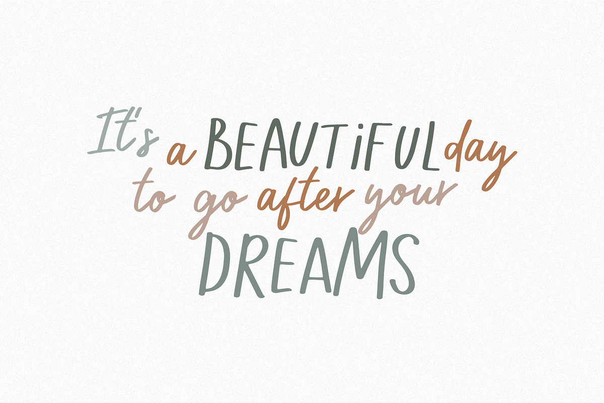 Stars and Rainbows Font Combo, a Script Font by Renata Chizhikova (Photo 2 of 12)