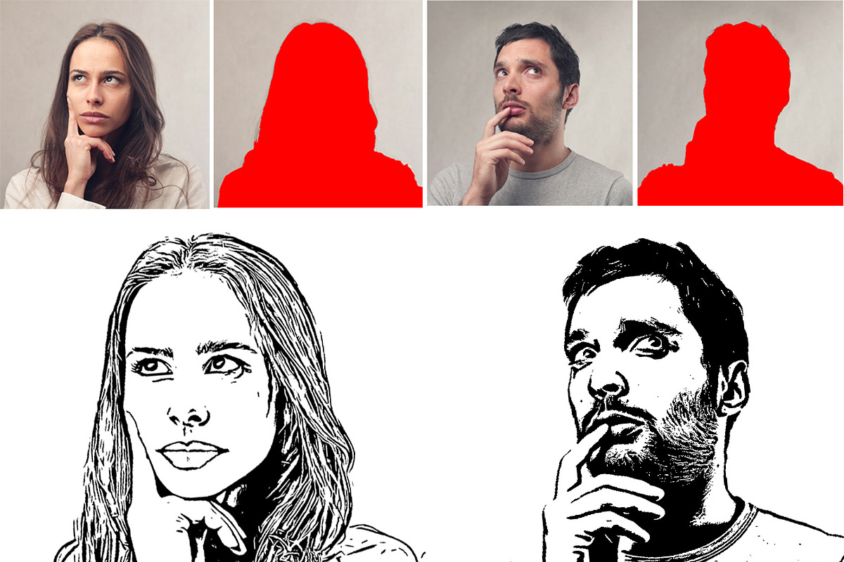 Vector Tracing Photoshop Action, an Action Add-On by MRI STUDIO (Photo 11 of 21)
