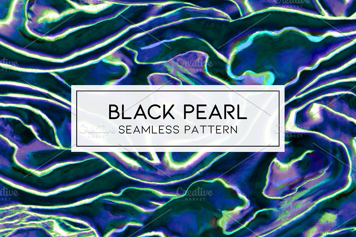 Black Pearl Abalone Seamless Pattern, a Pattern Graphic by PATTERNBASE (Photo 1 of 5)