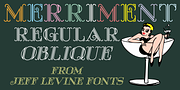 Merriment JNL, a Sans Serif Font by Jeff Levine Fonts (Thumbnail 1 of 5)